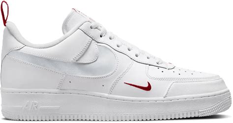 nike air force 1 'red mini swoosh'|air force mini swoosh.